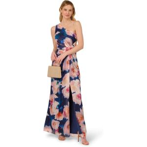 image:imageAdrianna Papell ONE Shoulder Chiffon Gown