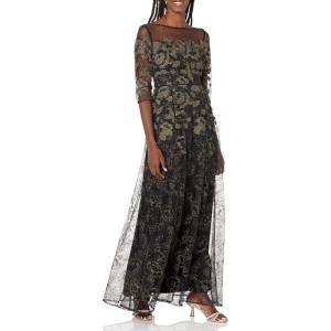 image:imageAdrianna Papell Womens Embroidered Ball GownGoldBlack