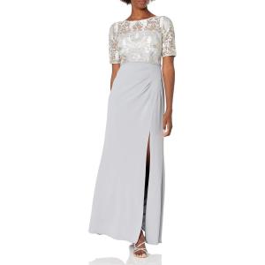 image:imageAdrianna Papell Womens Embroidered Long Gown