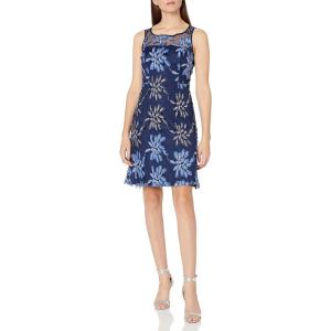 image:imageAdrianna Papell Womens Issn Tp Sleevless Fit N FlareBlueMulti