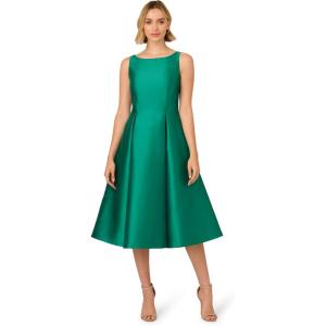 image:imageAdrianna Papell Womens Sleeveless Tea Length Dress Vivid Emerald 16