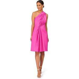 image:imageWomens One Shoulder Pleated MidiMagenta