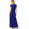 image:imageAdrianna Papell Embellished Mikado GownDark Blue Violet
