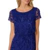 image:imageAdrianna Papell Embellished Mikado GownDark Blue Violet