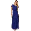 image:imageAdrianna Papell Embellished Mikado GownDark Blue Violet