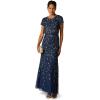 image:imageAdrianna Papell Embellished Mikado GownLightnavy