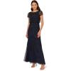 image:imageAdrianna Papell Embellished Mikado GownNavy Black