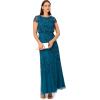image:imageAdrianna Papell Embellished Mikado GownTeal Sapphire