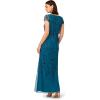 image:imageAdrianna Papell Embellished Mikado GownTeal Sapphire