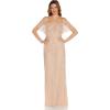image:imageAdrianna Papell Womens Beaded Flounce Top GownBlush