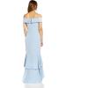 image:imageAdrianna Papell Womens Crepe Ruffle GownElegant Sky