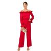 image:imageAdrianna Papell Womens Halter Velvet Tulle DressGarnet