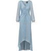 image:imageAdrianna Papell Womens Metallic Crinkle GownBelize Blue