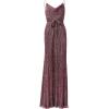 image:imageAdrianna Papell Womens Metallic Crinkle GownBurgundy