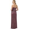 image:imageAdrianna Papell Womens Metallic Crinkle GownBurgundy