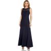 image:imageAdrianna Papell Womens Sleeveless Lace Trumpet GownNavy