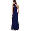 image:imageAdrianna Papell Womens Stretch Crepe Long DressNavy Sateen