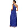 image:imageWomens Fully Beaded One Shoulder GownRoyal Sapphire