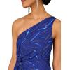 image:imageWomens Fully Beaded One Shoulder GownRoyal Sapphire