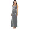 image:imageAdrianna Papell Womens Cowl Neck Velvet GownSilver