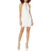 image:imageAdrianna Papell Womens Halter Beaded DressIvory