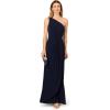 image:imageAdrianna Papell Womens One Shoulder Jersey Dress Red Wine 8Midnight