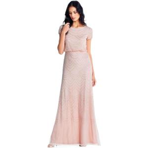 image:imageAdrianna Papell Embellished Mikado GownBlush