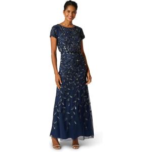 image:imageAdrianna Papell Embellished Mikado GownLightnavy