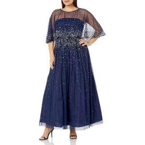 image:imageAidan Mattox Womens Beaded Strapless GownNavy