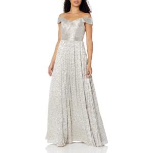 image:imageWomens Off The Shoulder GownSilverGold