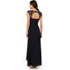 image:imageAdrianna Papell Womens Bead Yoke Chiffon DressViolet Cobalt