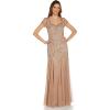image:imageAdrianna Papell Womens Beaded Sweetheart Godet GownRose Gold