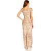 image:imageAdrianna Papell Womens Off Shoulder Metallic GownRose Multi