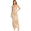 image:imageAdrianna Papell Womens Off Shoulder Metallic GownRose Multi