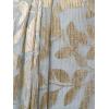 image:imageAdrianna Papell Foil Leaf Draped Gown NavyGoldLight BlueGold
