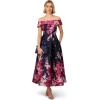image:imageAdrianna Papell OffShoulder Dress Pink MultiNavyPink Multi