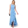 image:imageAdrianna Papell Ruffle Crepe Halter Gown Radiant FuchsiaBluebell