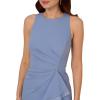 image:imageAdrianna Papell Ruffle Crepe Halter Gown Radiant FuchsiaFrench Blu