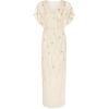 image:imageAdrianna Papell Womens Bead Surplice Blouson GownSoft Silk