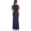image:imageAdrianna Papell Womens Beaded Blouson DressSpecial Occasion DressLight Navy