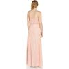 image:imageAdrianna Papell Womens Beaded Blouson Gown with Spaghetti StrapsBlush