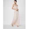 image:imageAdrianna Papell Womens Beaded Blouson Gown with Spaghetti StrapsFlaxen