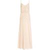 image:imageAdrianna Papell Womens Beaded Blouson Gown with Spaghetti StrapsFlaxen