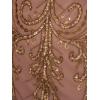 image:imageAdrianna Papell Womens Beaded Blouson Gown with Spaghetti StrapsStone