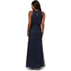 image:imageAdrianna Papell Womens Beaded Blouson GownNavy Black