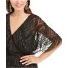 image:imageAdrianna Papell Womens Beaded Column GownBlack Nude