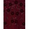 image:imageAdrianna Papell Womens Beaded Mesh Illusion DressMahogany