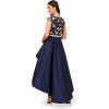 image:imageAdrianna Papell Womens Beaded Taffeta Long DressLight Navy