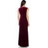 image:imageAdrianna Papell Womens Beaded Velvet Mermaid GownSpecial Occasion DressBurgundy