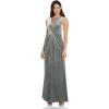 image:imageAdrianna Papell Womens Beaded Velvet Mermaid GownSpecial Occasion DressSilver